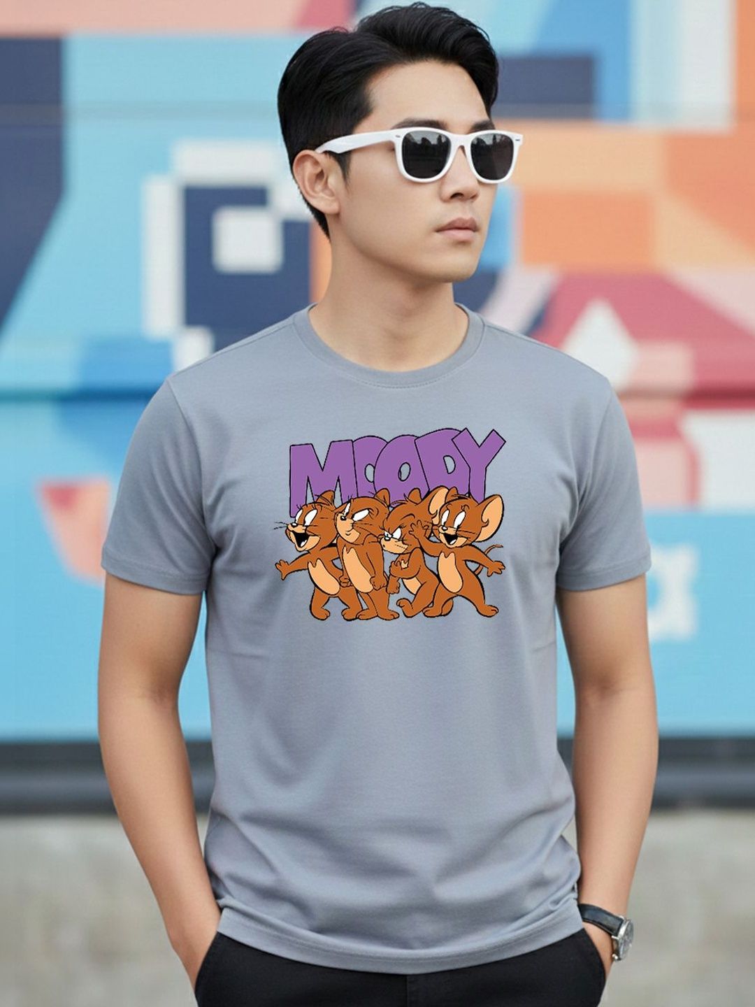 Greylongg Men Printed T-shirt