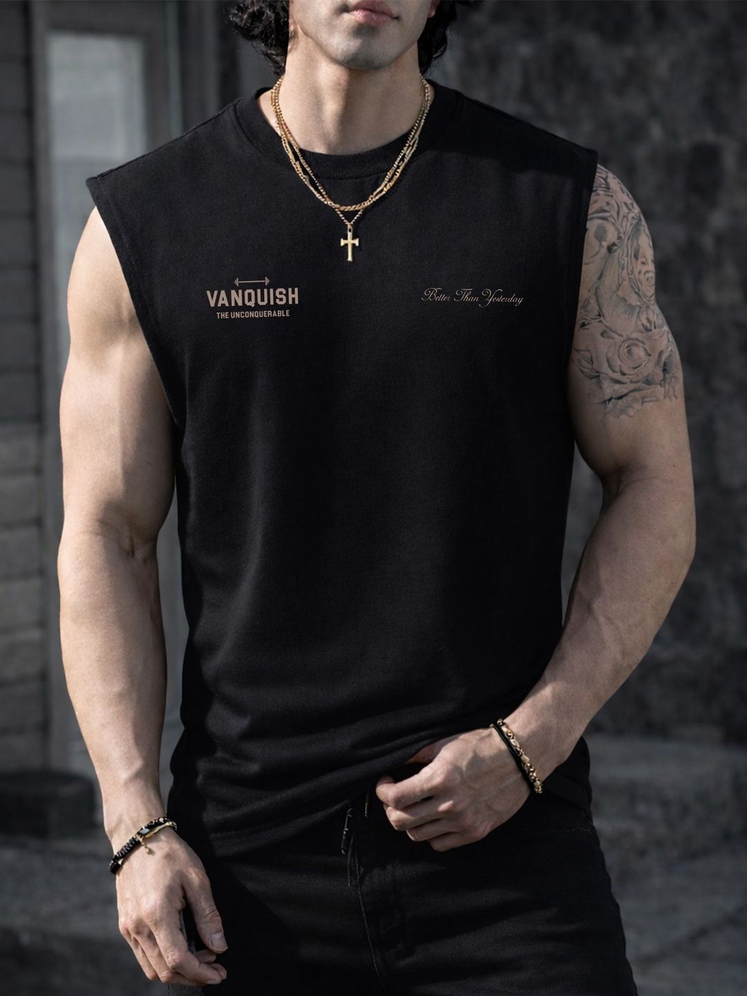 JUMPCUTS Men Typography Printed T-shirt