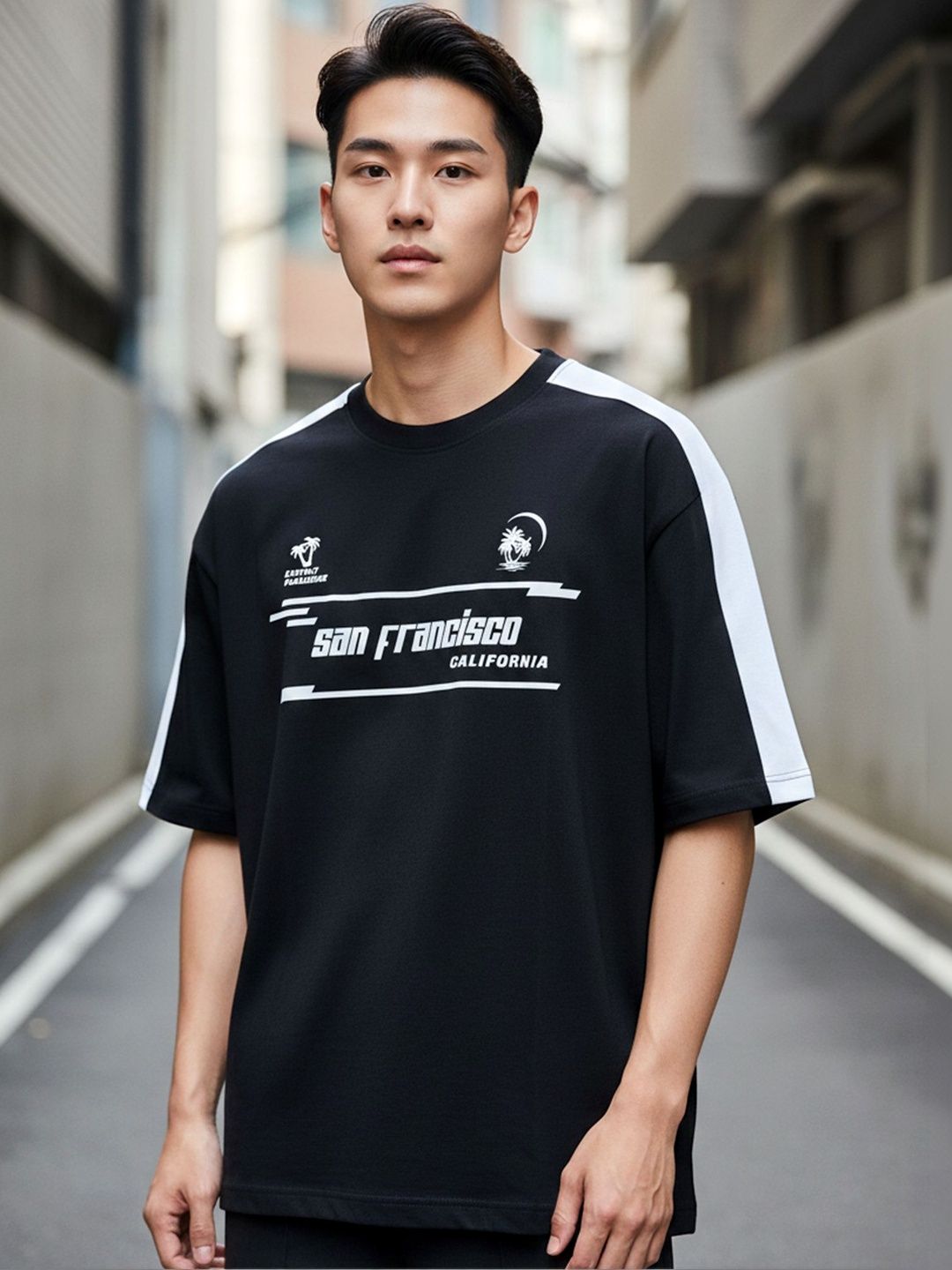 JUMPCUTS Men Typography Printed T-shirt