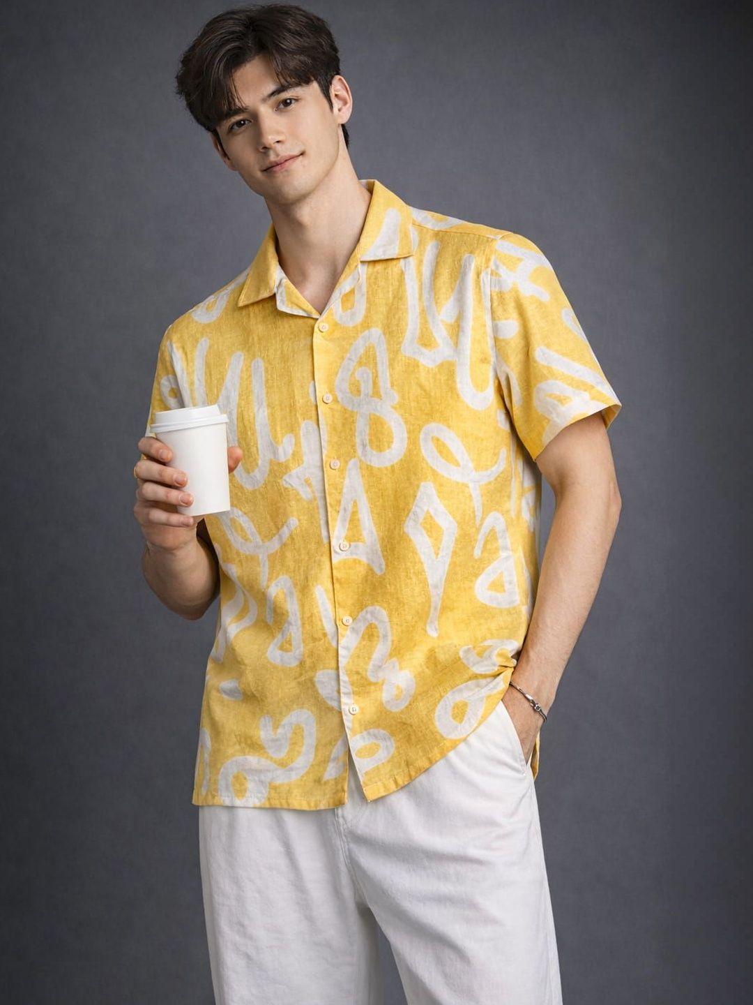 DYMORA Men Comfort Printed Casual Shirt