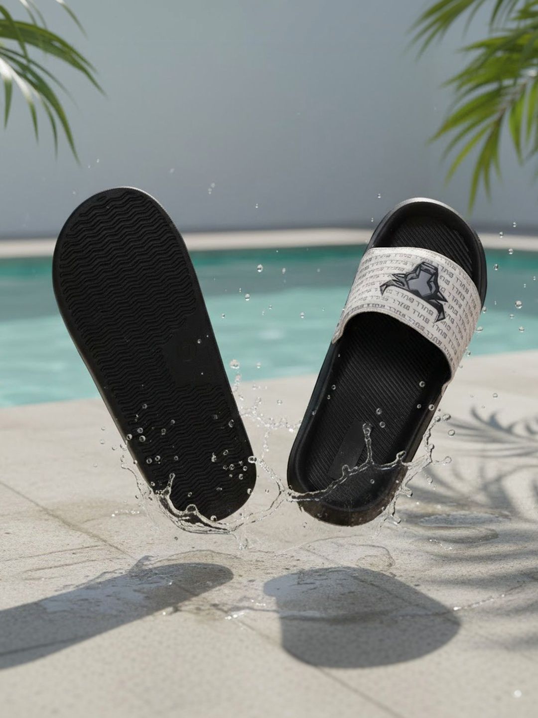 PERY PAO Men Printed Sliders
