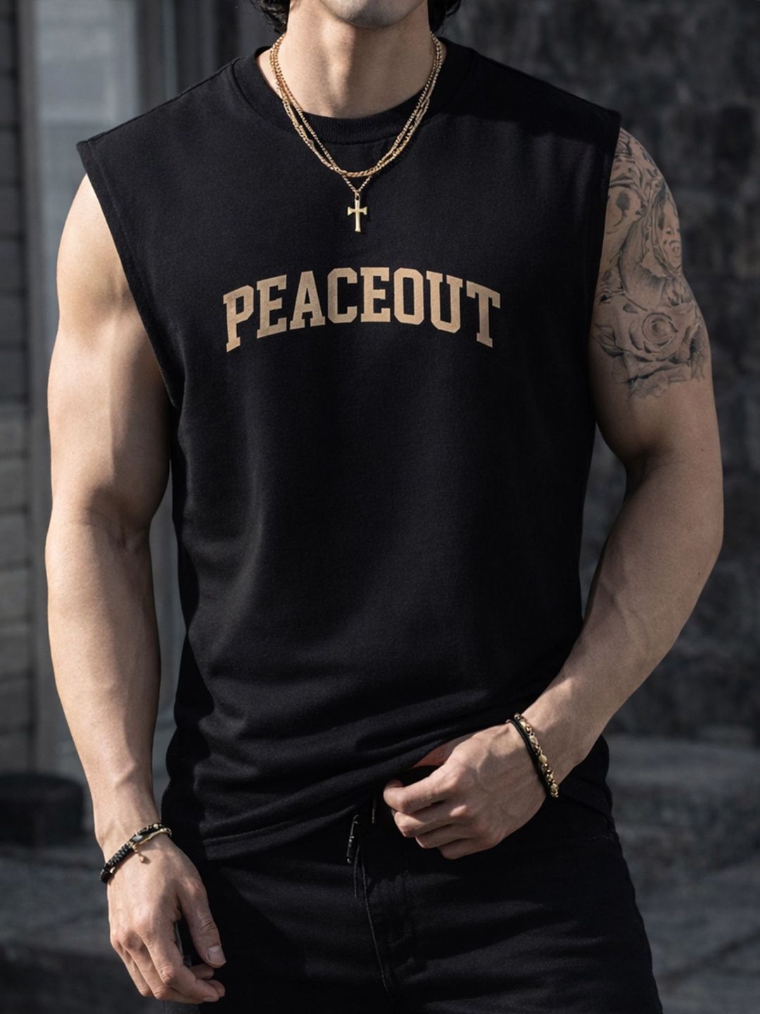 JUMPCUTS Men Typography Printed T-shirt