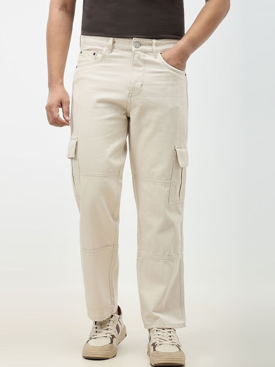 RJ Denim Men Relaxed Fit Mid-Rise Stretchable Jeans