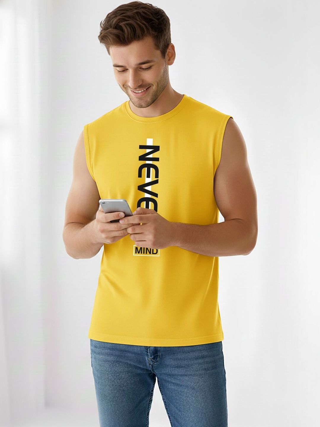TEEFOX Men Typography Printed T-shirt