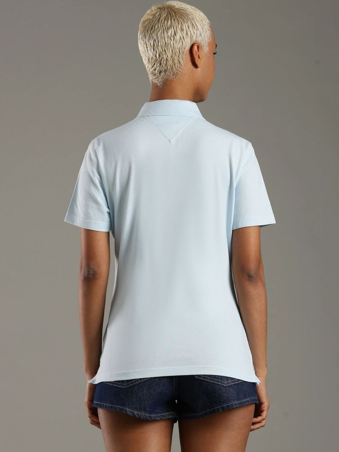 Brand Logo Polo Collar Slim Fit T-shirt