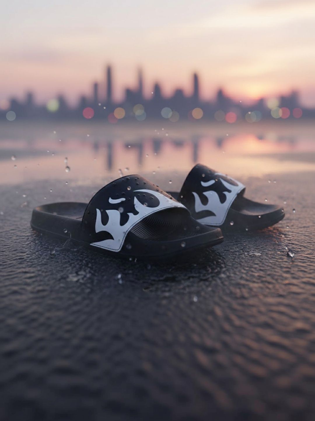 PERY PAO Men Printed Sliders