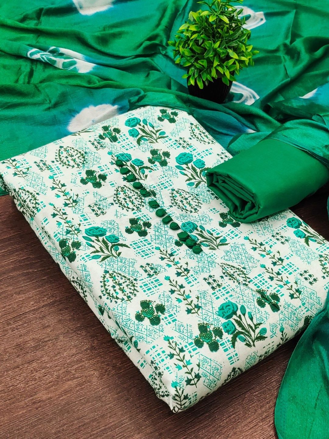 Dhaaga Ghar Printed Unstitched Dress Material