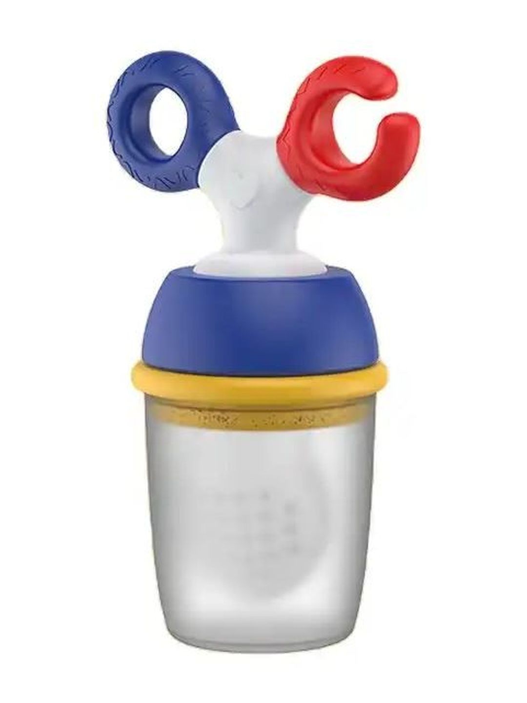 Adore Twig White White & Blue BPA-Free Fruit Nibbler With Safety Head