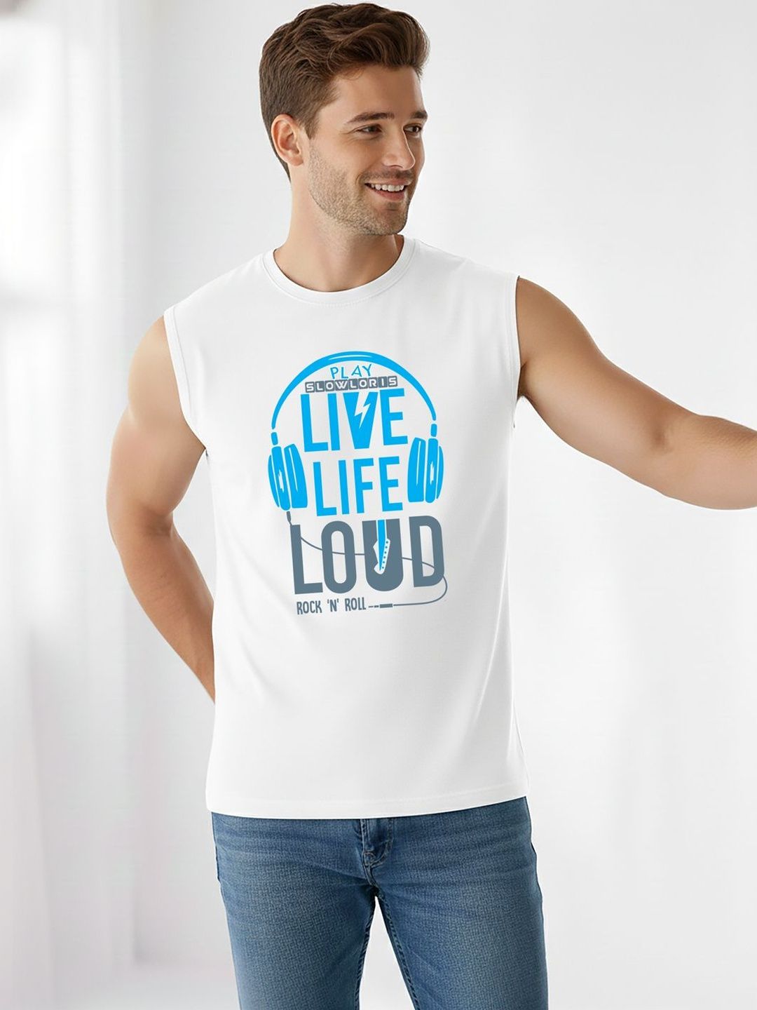 TEEFOX Men Typography Printed T-shirt