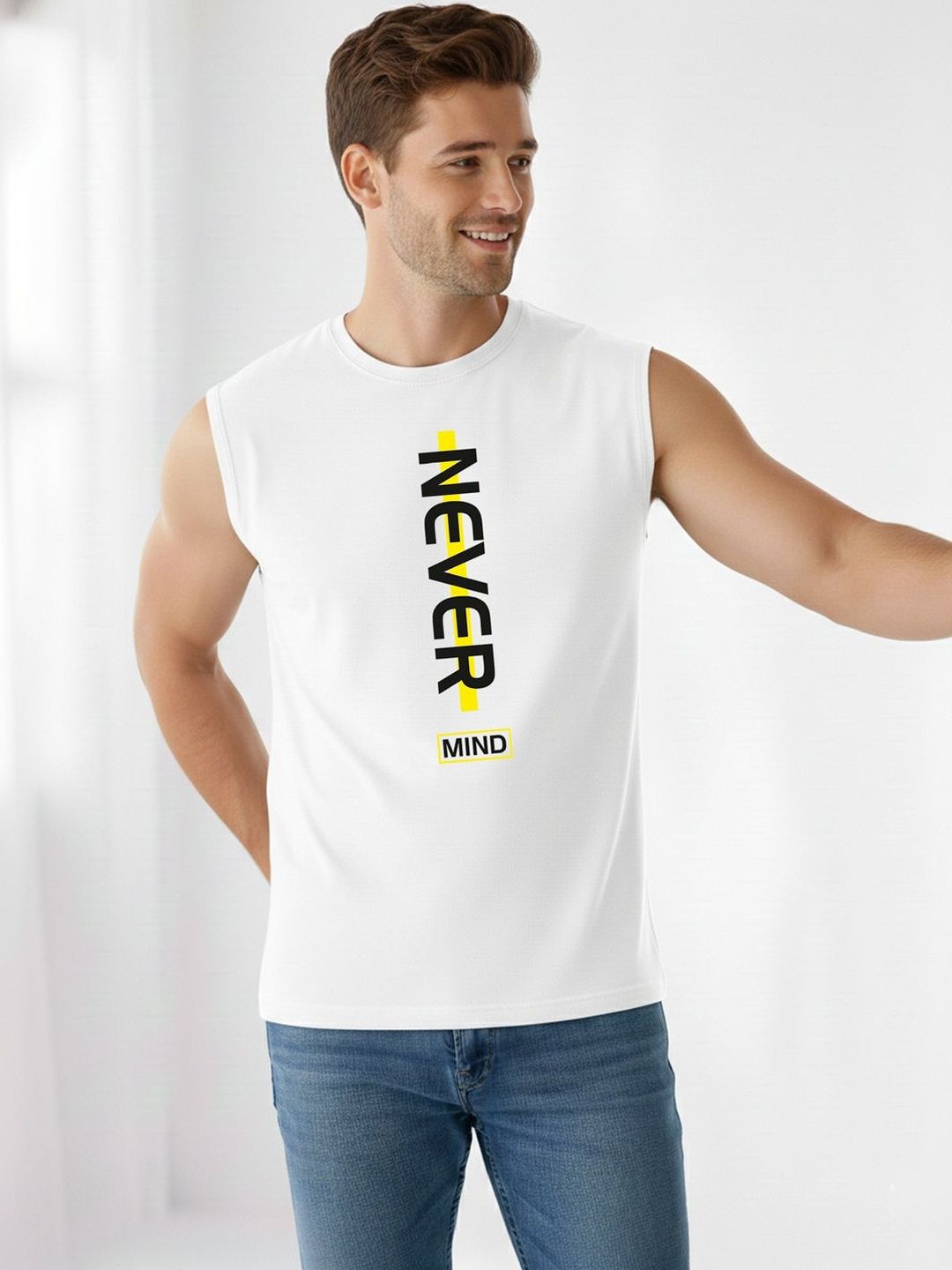 TEEFOX Men Typography Printed T-shirt