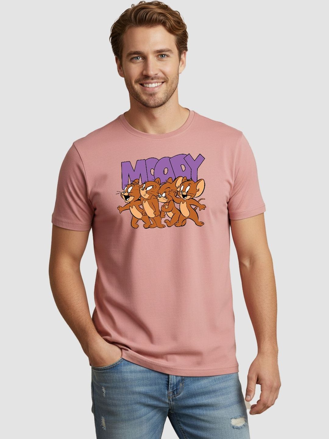 Greylongg Men Printed T-shirt