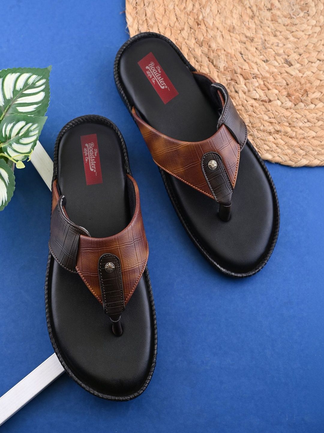 The Roadster Lifestyle Co Men Slip-On Comfort Sandals