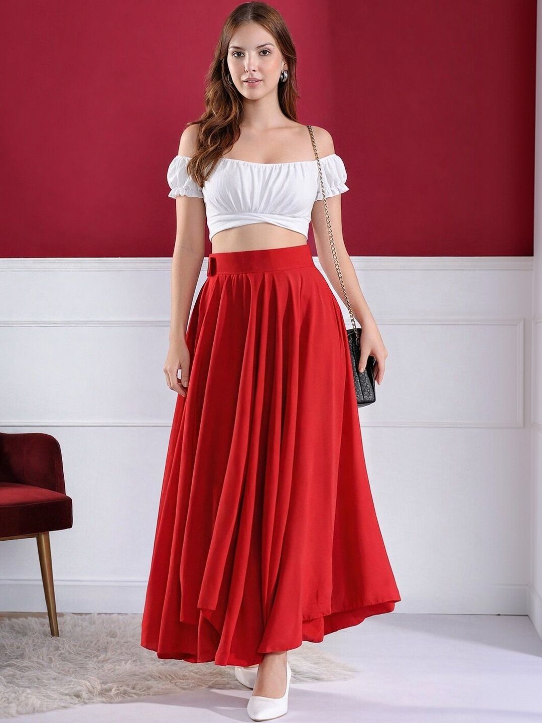 Kahara Solid Top with Skirt