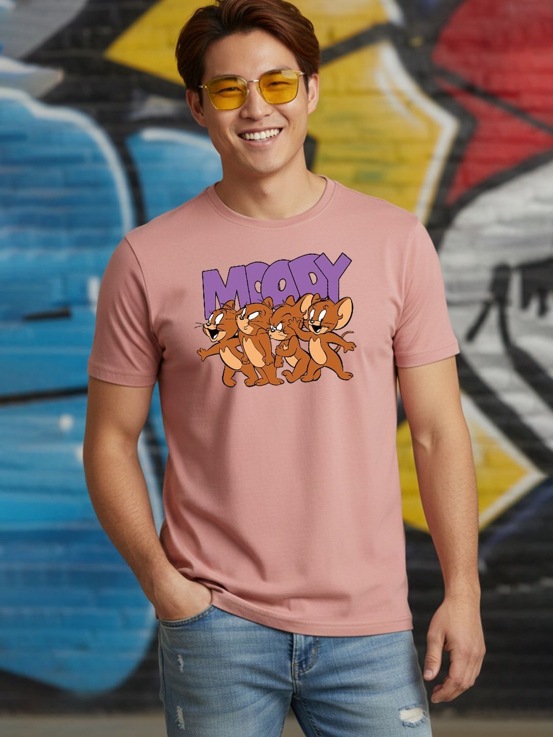 Greylongg Men Printed T-shirt