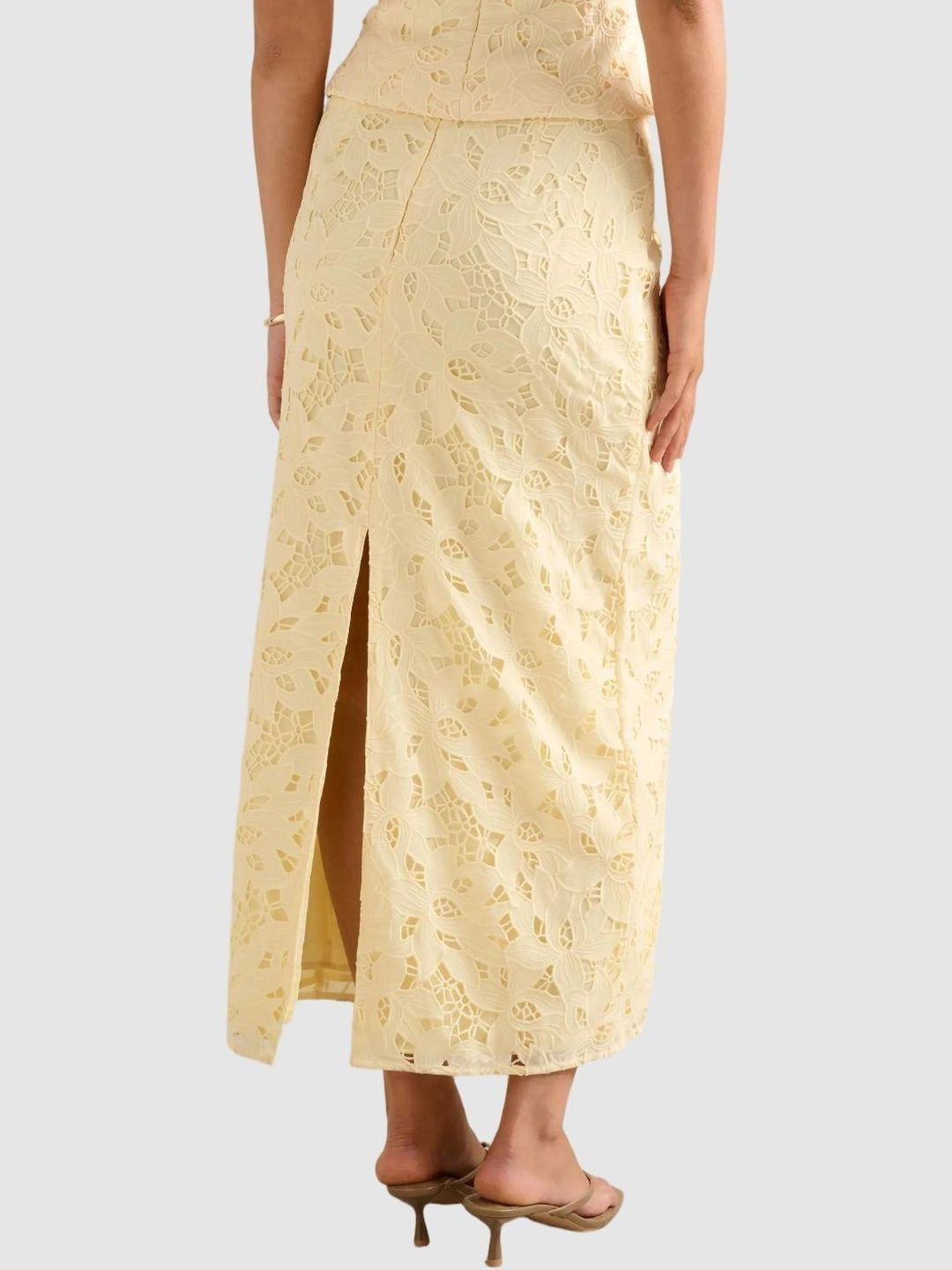 Floral Maxi Straight Skirt