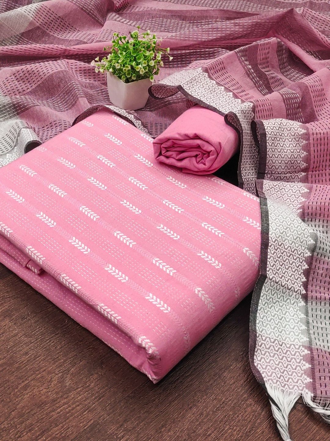 Dhaaga Ghar Printed Pure Cotton Unstitched Dress Material