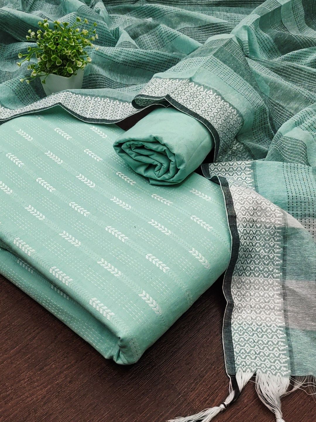 Dhaaga Ghar Pure Cotton Unstitched Dress Material