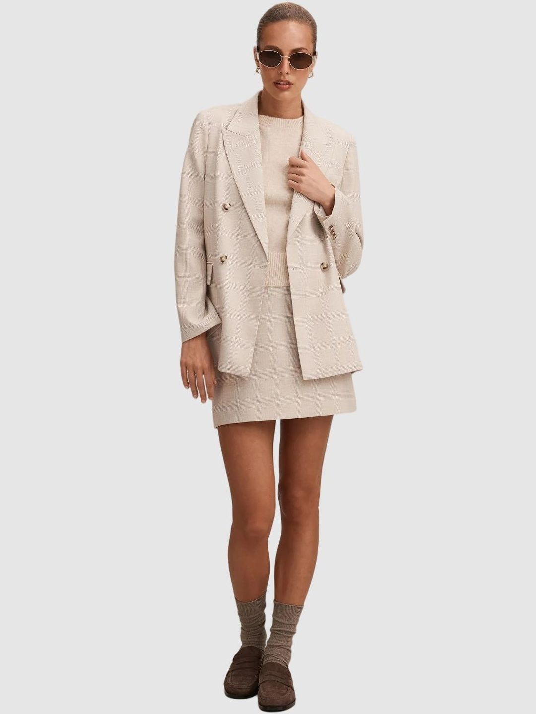 Checked Summer Checks Mini A-Line Skirt
