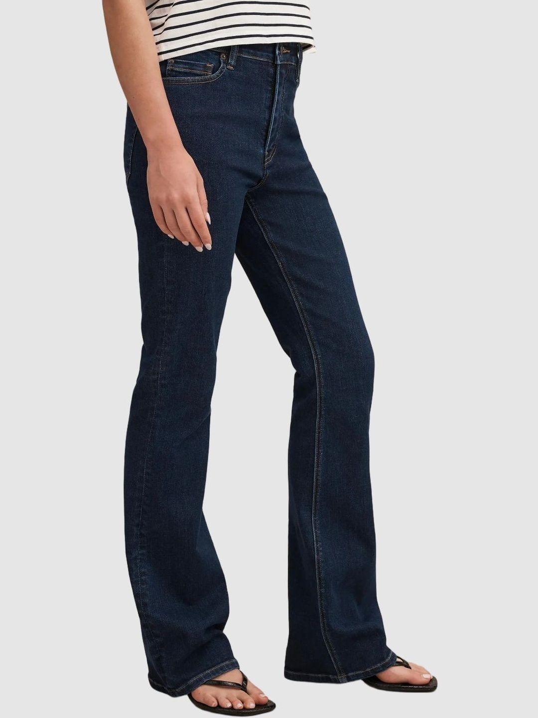 Bootcut Mid-Rise Stretchable Jeans