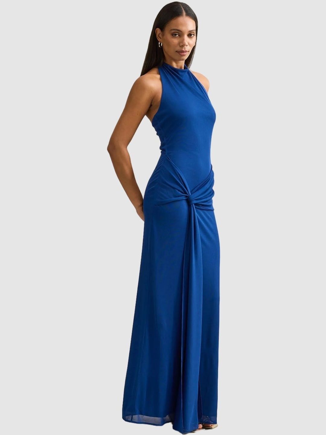 Halter Neck Sheath Maxi Dress