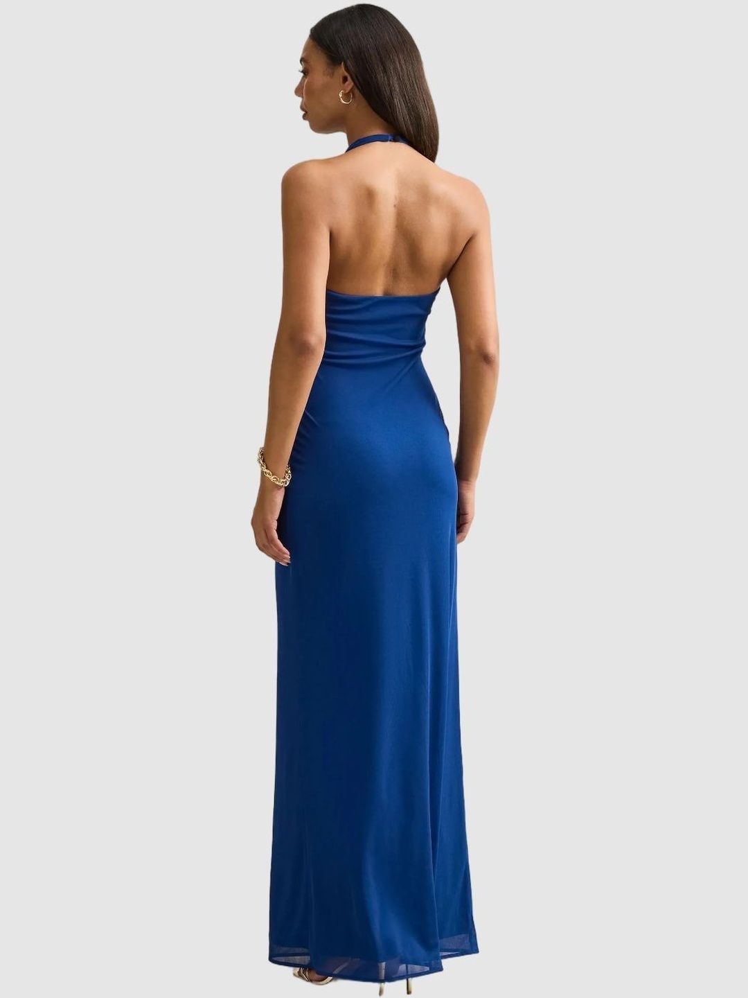 Halter Neck Sheath Maxi Dress