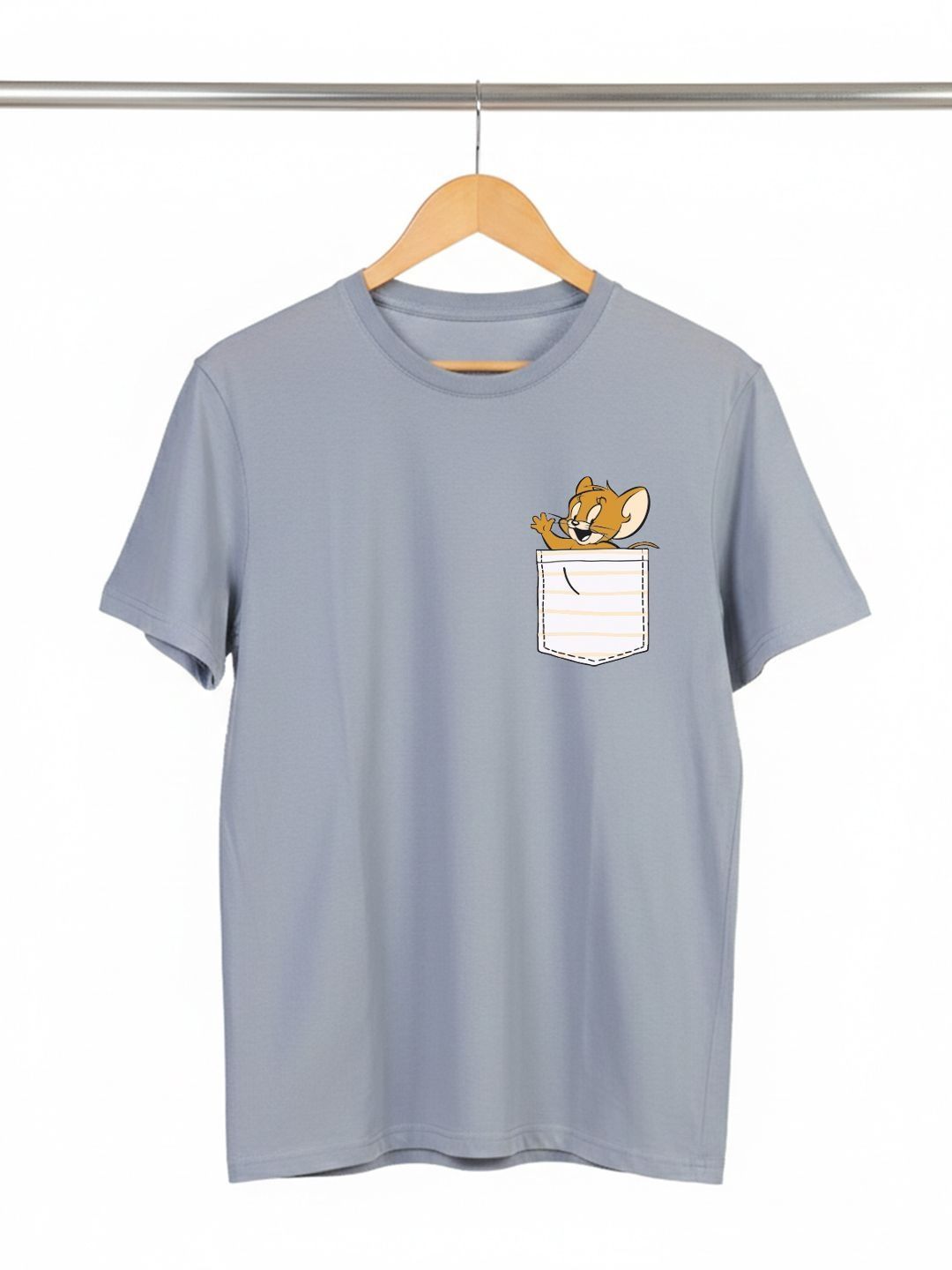 Greylongg Men Printed Pockets T-shirt