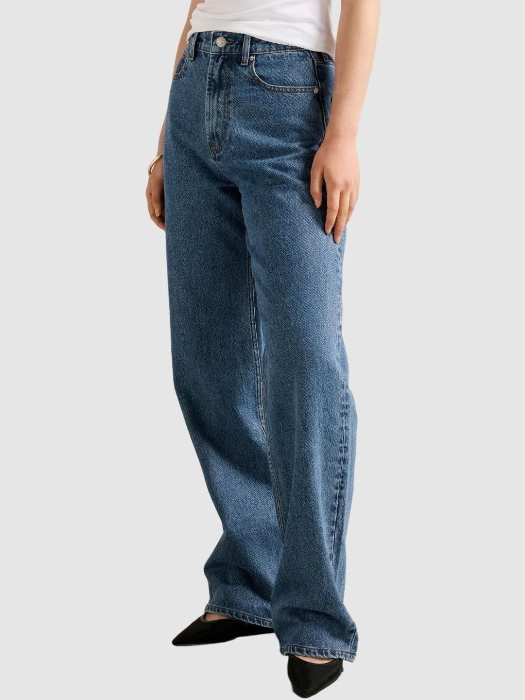 Regular Fit High-Rise Light Fade Jeans