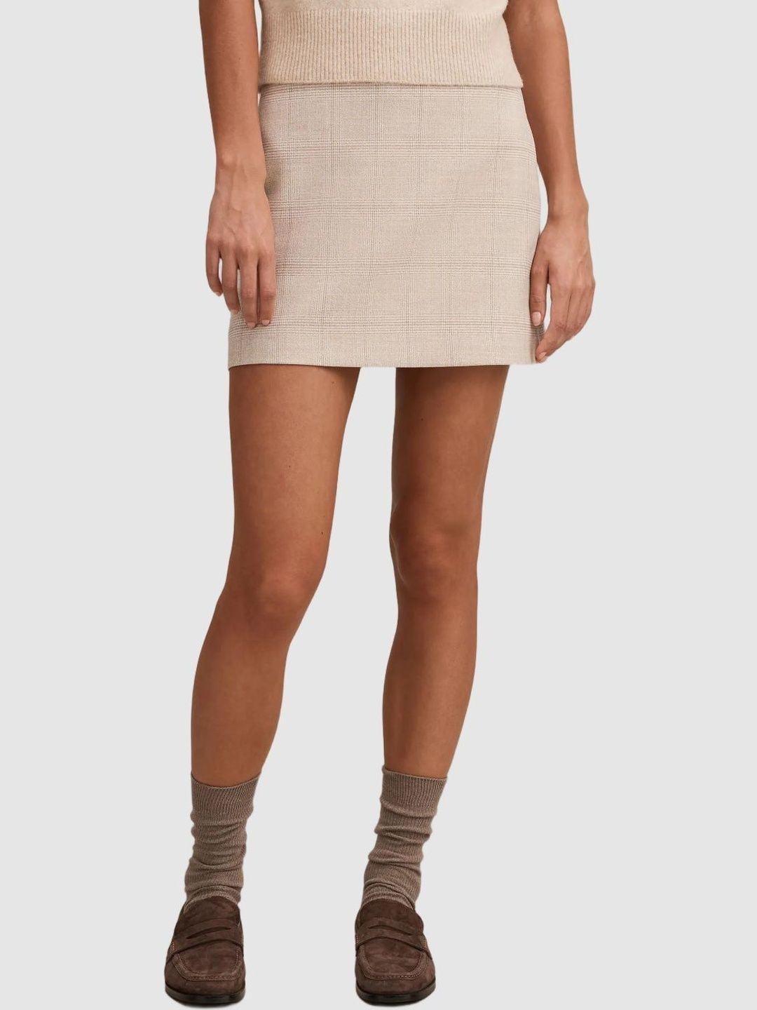 Checked Summer Checks Mini A-Line Skirt