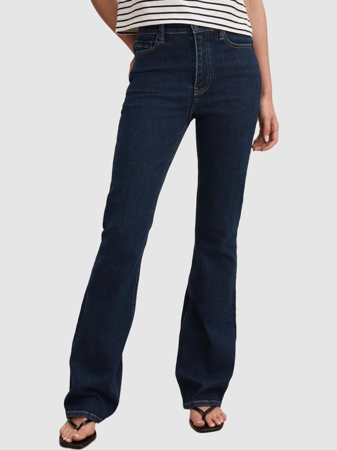 Bootcut Mid-Rise Stretchable Jeans