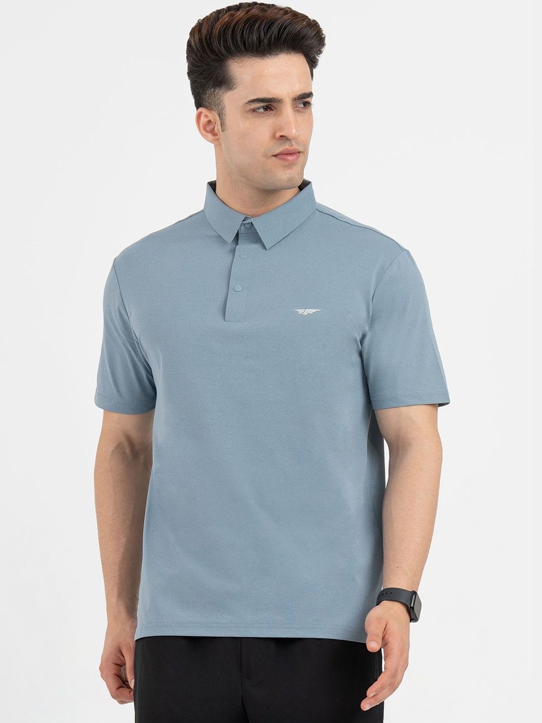 Red Tape Men Brand Logo Polo Collar T-shirt