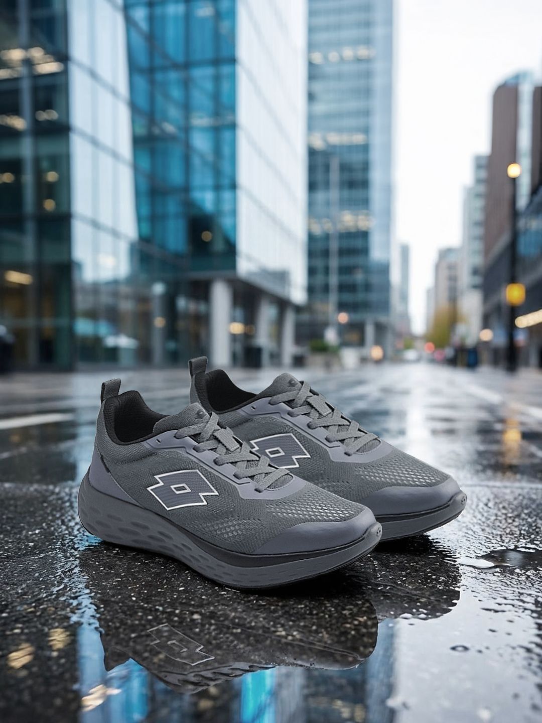 Lotto Men Aerostep Grey Running Shoes