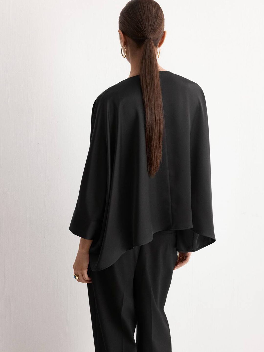 Cowl Neck Cape Top