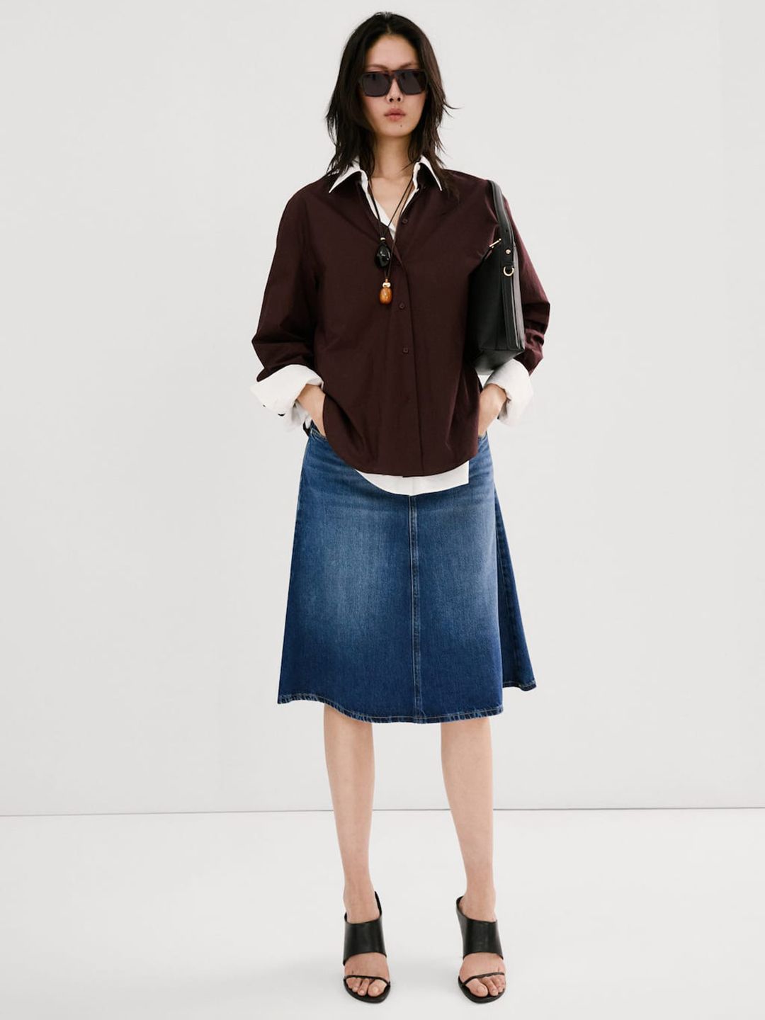 Knee Length A-Line Skirt