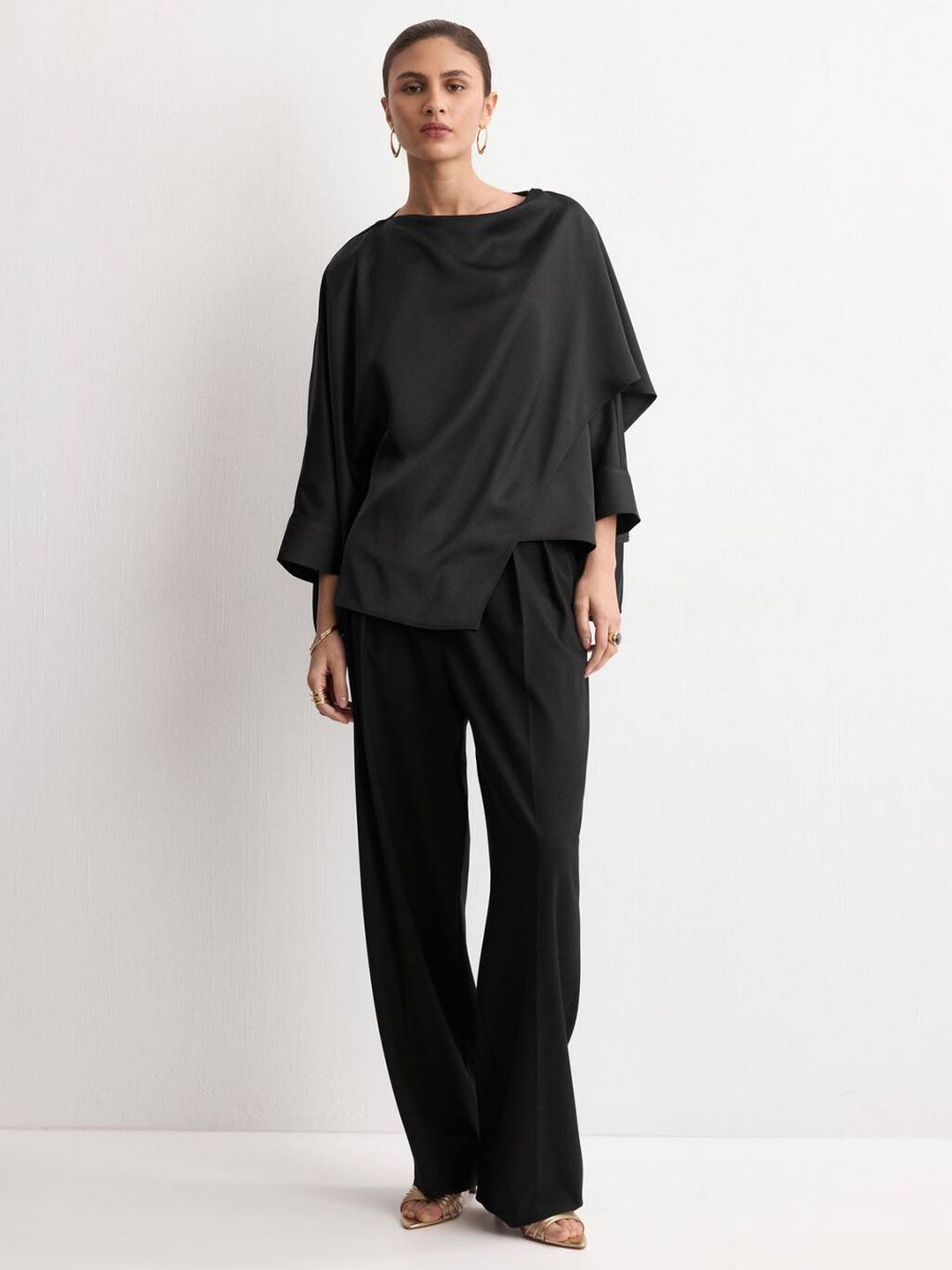 Cowl Neck Cape Top