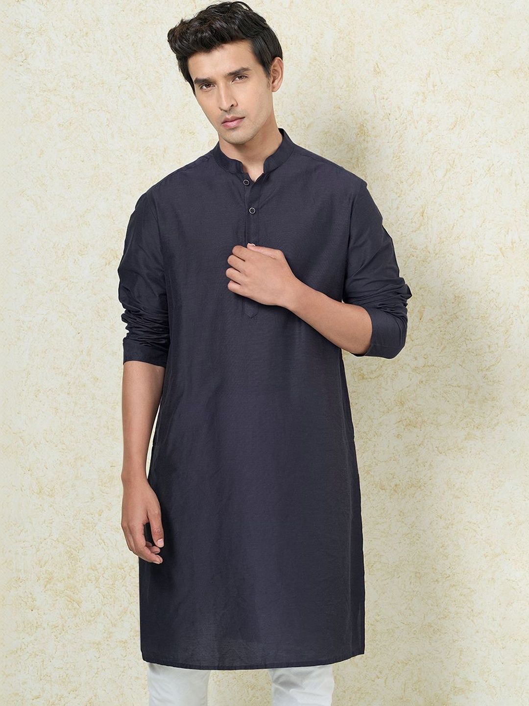 indus route by Pantaloons Men Thread Work Kurta