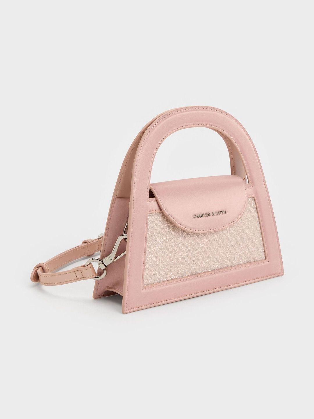 Este Glittered Top Handle Bag