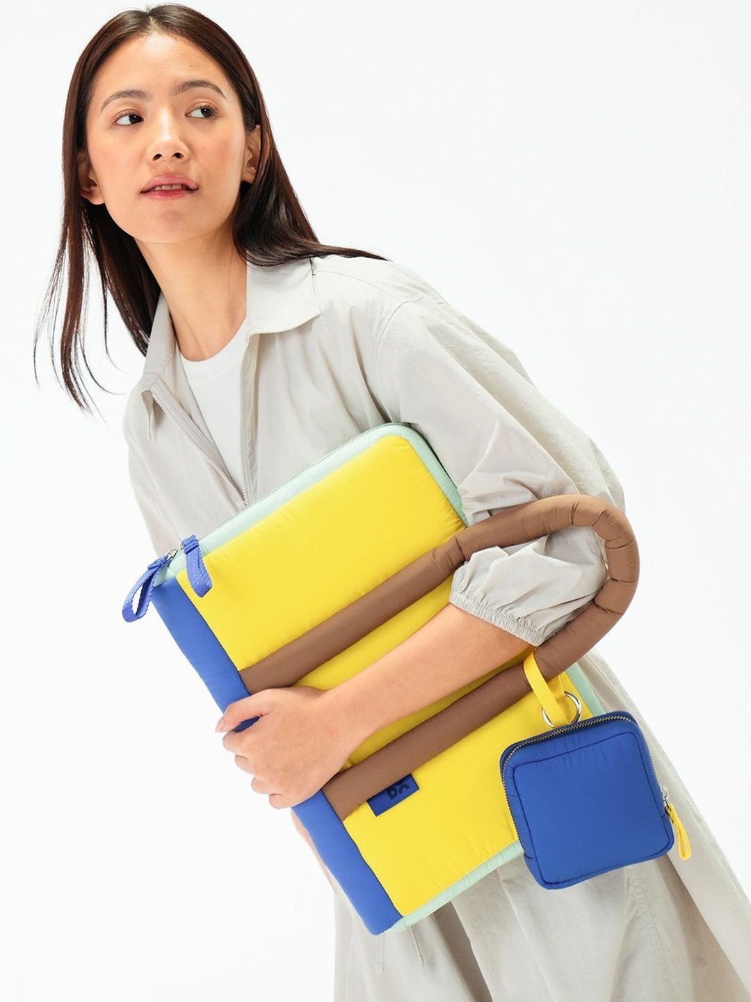 Colourblock Puft Laptop Bag DailyObjects Colourblock Puft Laptop Bag