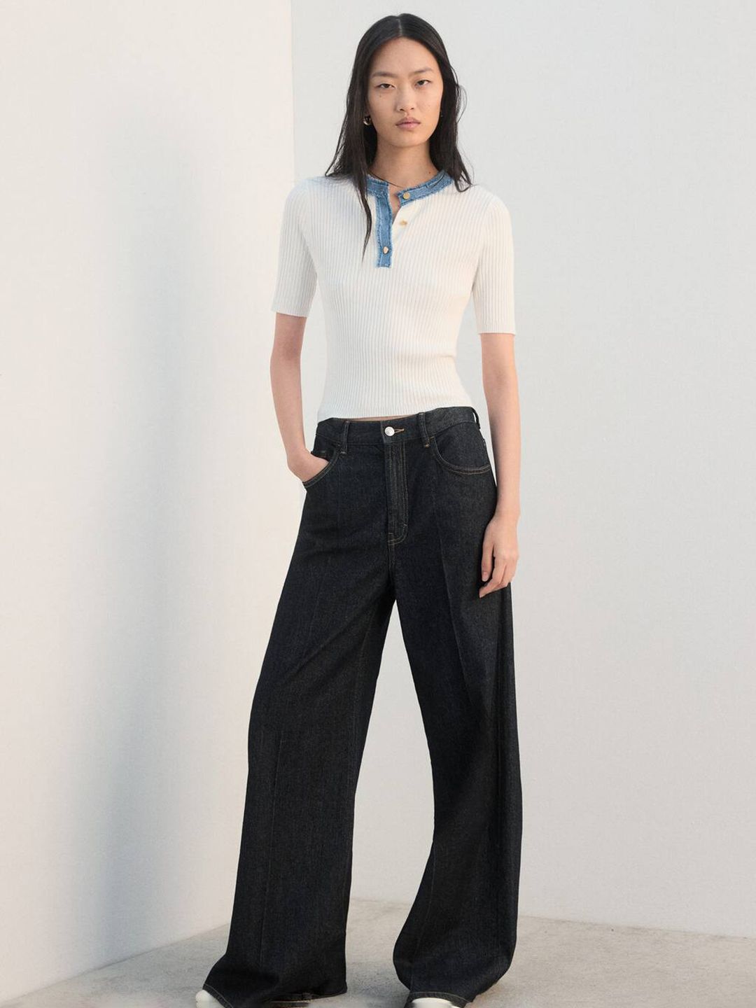 Ribbed Casual Top