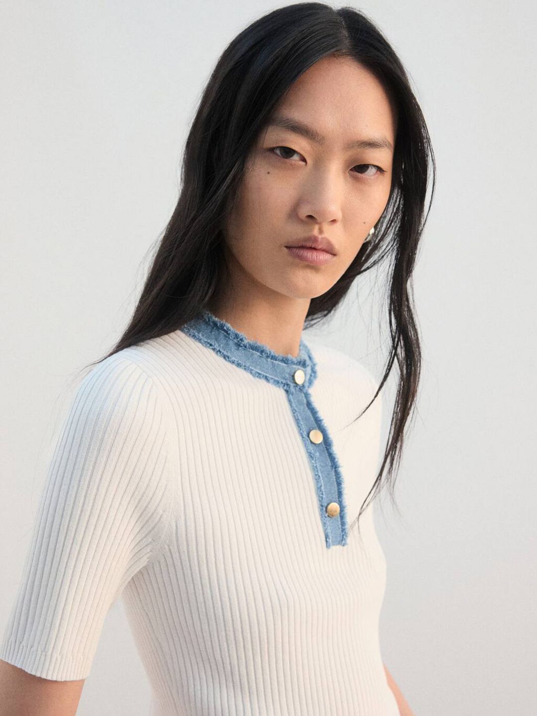 Ribbed Casual Top