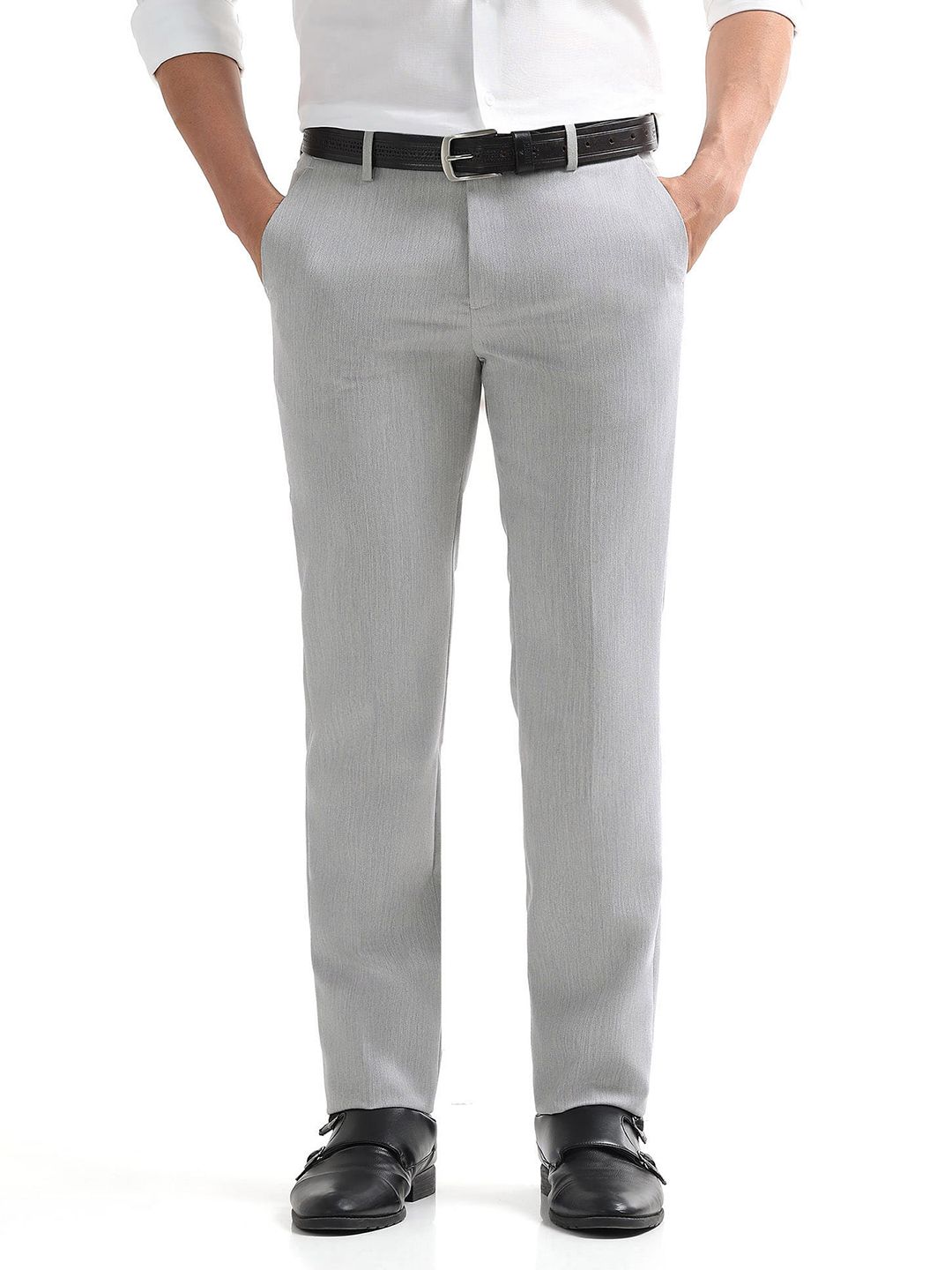 Arrow Men Hudson Tailored Fit Formal Trousers