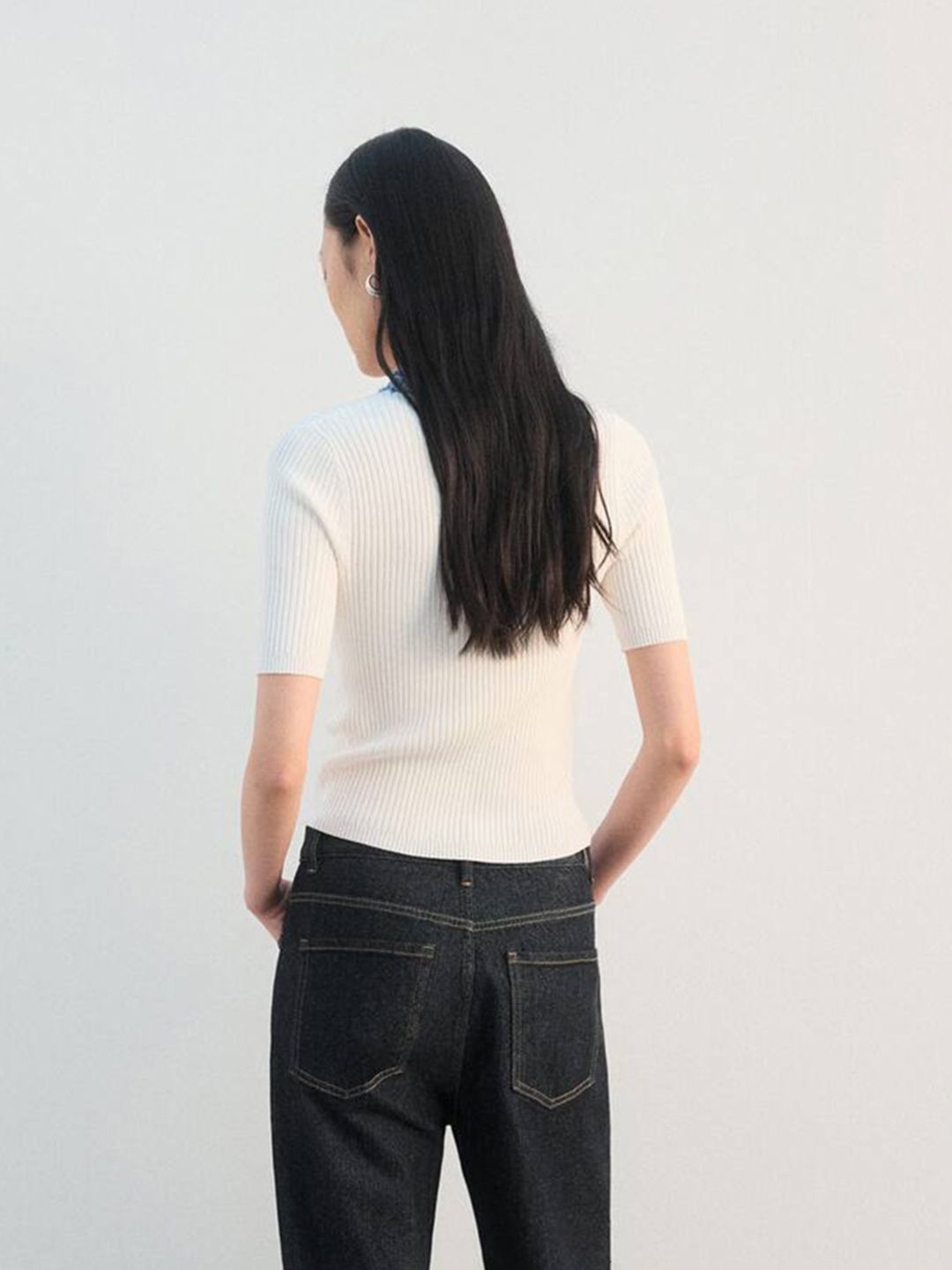 Ribbed Casual Top