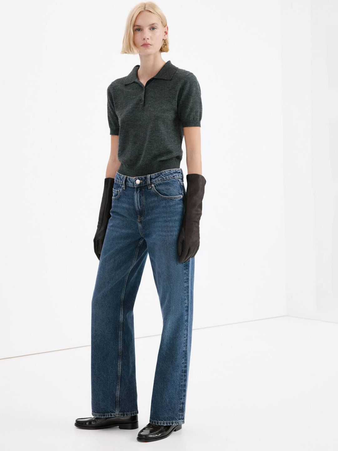 Straight Fit Low-Rise Light Fade Jeans