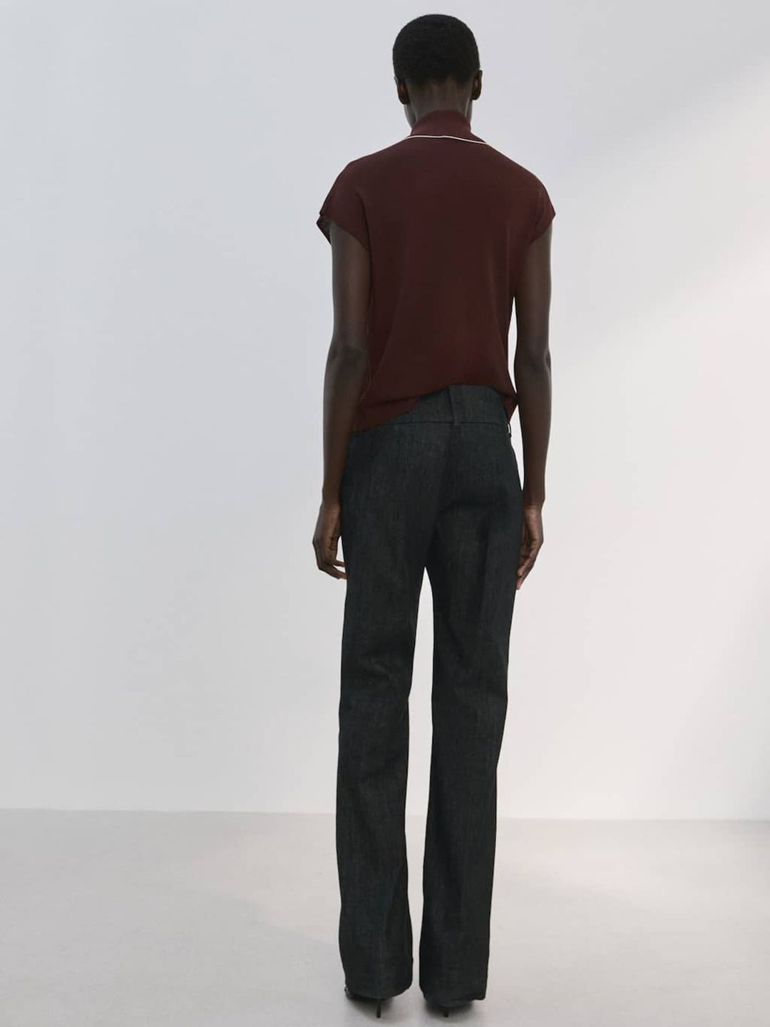 Tie-Up Neck Casual Top