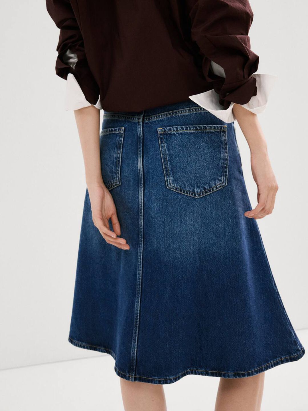 Knee Length A-Line Skirt