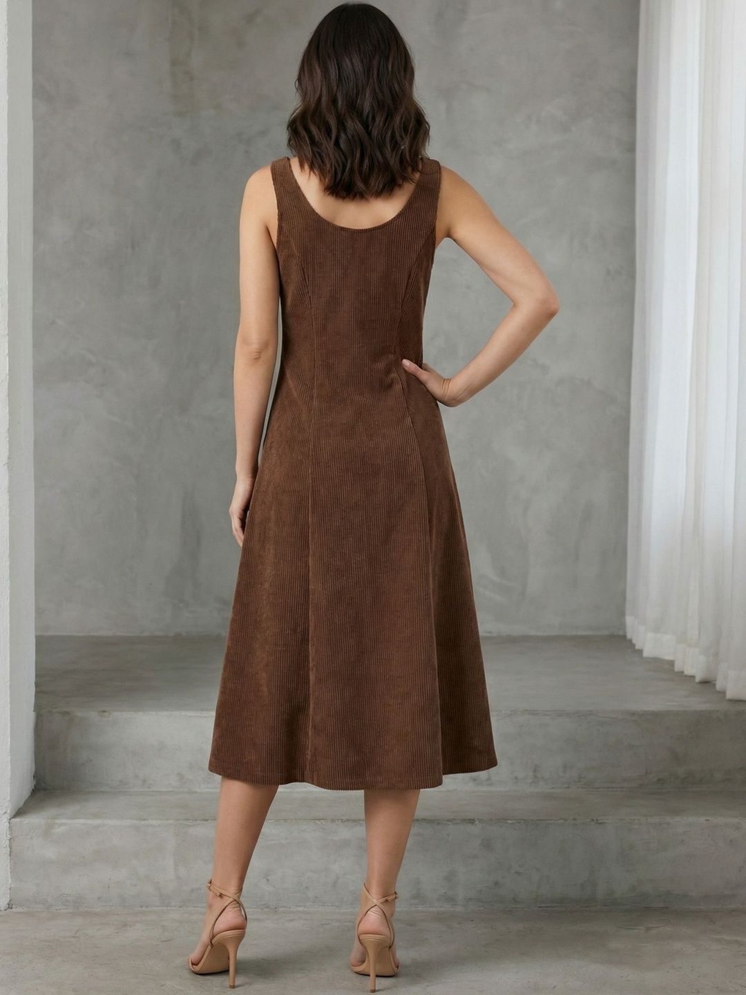 Buy Zucchini A-Line Midi Dress - Dresses for Women 40060319 | Myntra