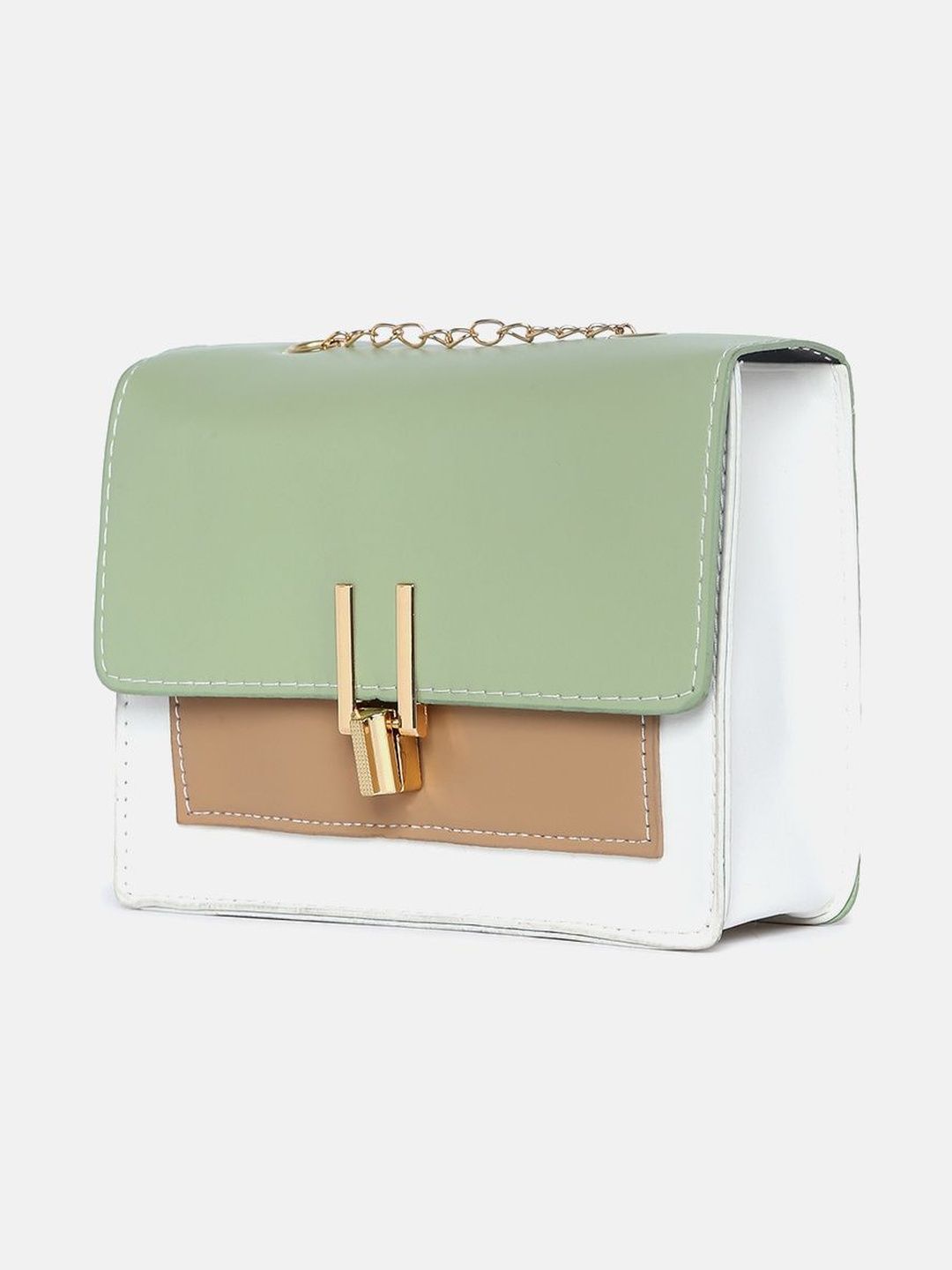 HAUTE SAUCE Colourblocked PU Sling Bag