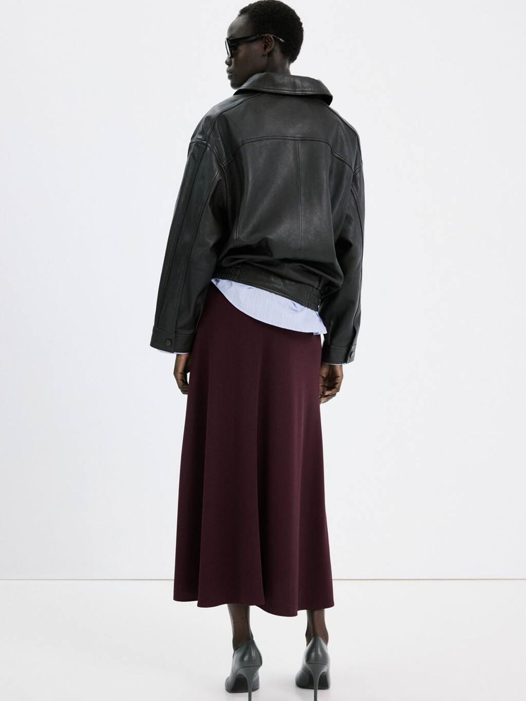 Midi A-Line Skirt