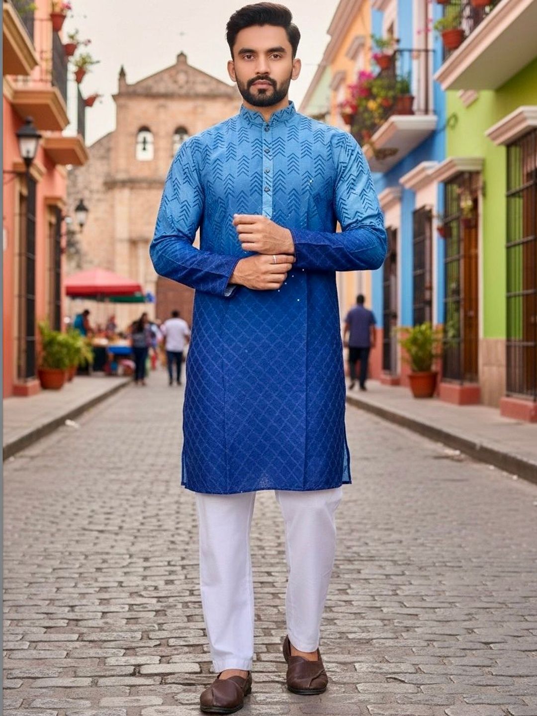 MAITHILI CREATION Men Embroidered Kurta