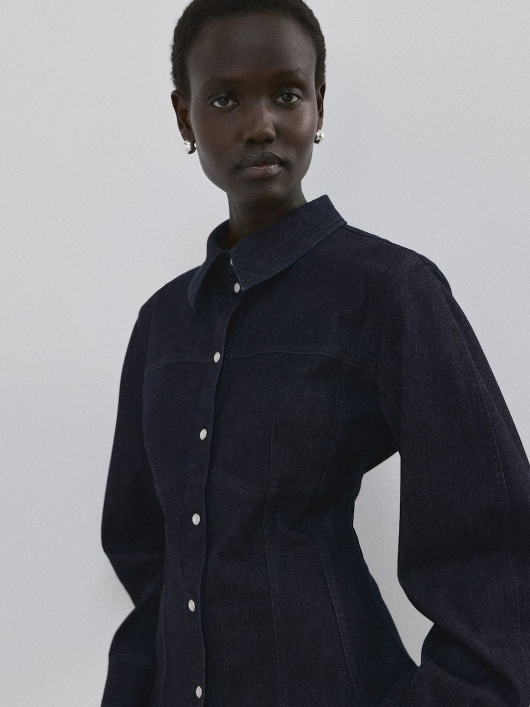 Spread Collar Casual Shirt