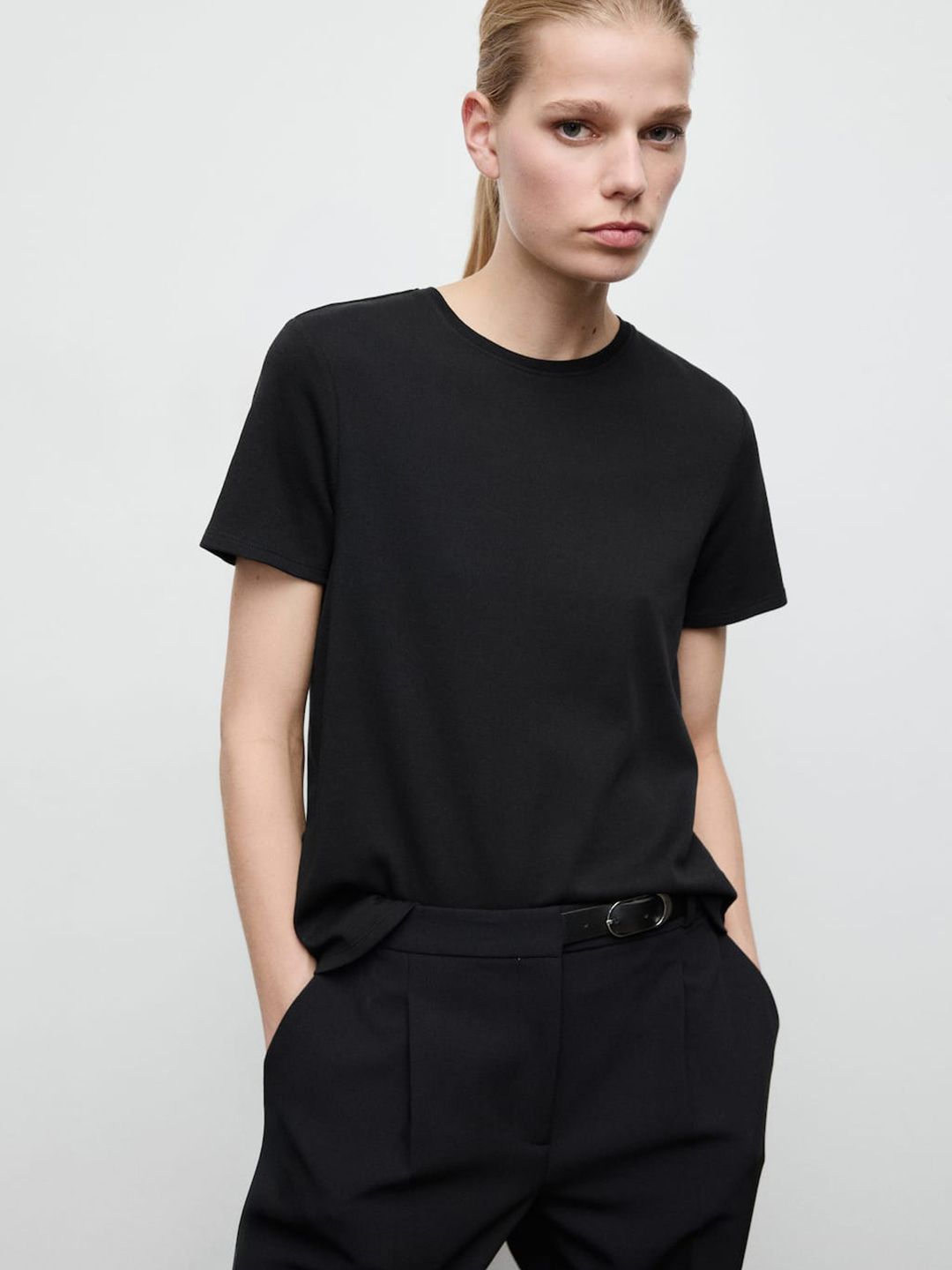 Round Neck Pure Cotton T-shirt
